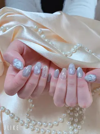 ネイル ネイルサロンAiri 長さ出し·シンプルのネイルデザイン