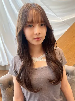 セミロング カラー 望月威吹/表参道/カ ットモデル/似合わせのヘアスタイル