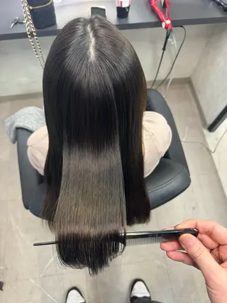 ロング XYZ所属・縮毛矯正/髪質改善 韓国風/MIKIYAのヘアスタイル