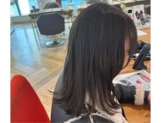 ミディアム カラー ゆい/パーマ/レイヤ ー/似合わせカラーのヘアスタイル