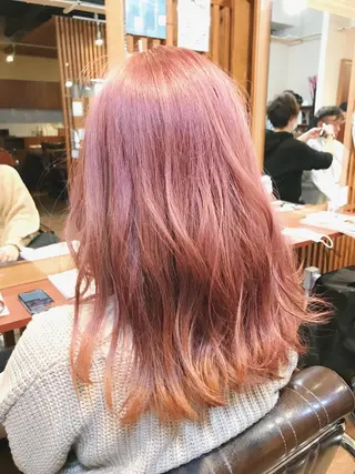 セミロング カラー 髪質改善・縮毛矯正・ パーマ講師✨山田夏樹のヘアスタイル