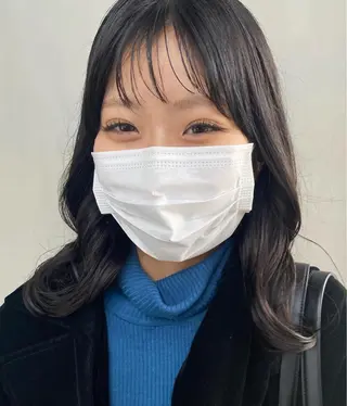 ミディアム パーマ 韓国風レイヤーカット 🍒サンジキ アカリのヘアスタイル