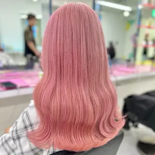 ミディアム カラー 🎀🧁ダメージレス 艶髪カラー🧁🎀のヘアスタイル