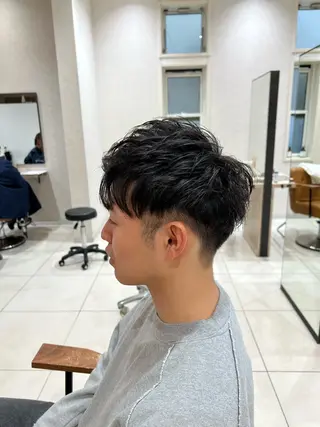 メンズ レディースショート/ メンズパーマ/足立のヘアスタイル