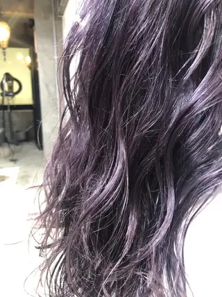 セミロング カラー マンツーマン／韓国 ヘア‎Amiのヘアスタイル