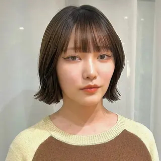 ミディアム カラー ボブレイヤー/ ブリーチ/miyuuのヘアスタイル