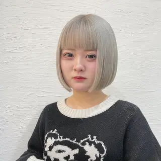 ショート カラー inqまい/名古屋駅 🦋ブリーチカラーのヘアスタイル