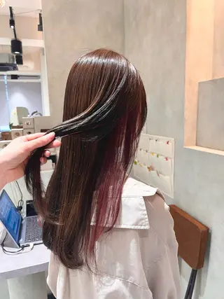 カラー 池谷 茉耶のヘアスタイル