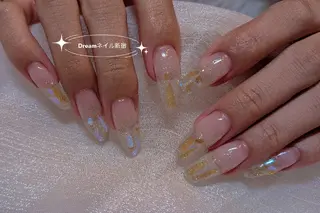 ネイル ネイリストゆか💅 長さだし、深爪矯正のネイルデザイン