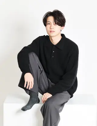 パーマ メンズ hoNua. 栄/透明感カラーのヘアスタイル