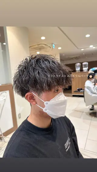 パーマ メンズ 田畑 あやののヘアスタイル