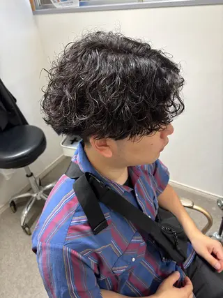 パーマ メンズ 髪質改善美容室bokuno町田店所属・メンズ＆髪質改善縮毛 矯正【平山🔥拓哉】のヘアスタイル