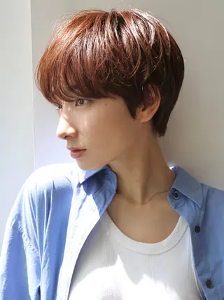 ショート カラー 増渕 駿介のヘアスタイル