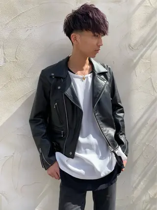 カラー パーマ メンズ ifh iizuka 高橋庸太のヘアスタイル