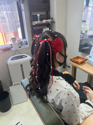 ロング ヘアアレンジ 山室 敬義のヘアスタイル