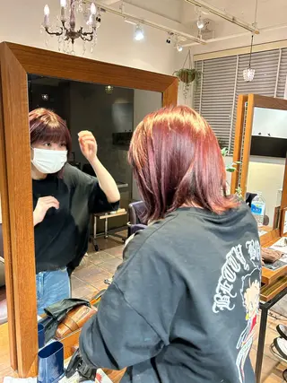 カラー メンズパーマ/ mao:)のヘアスタイル