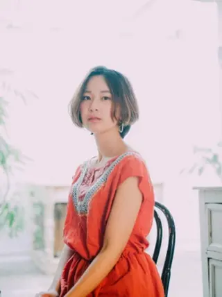 ミディアム カラー パーマ ヘアアレンジ amie 高崎 【アミ】のヘアスタイル