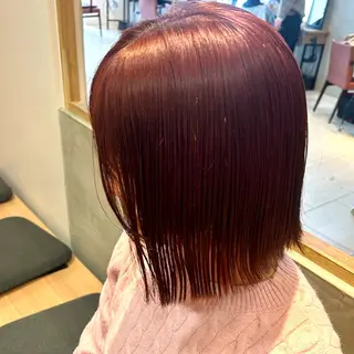 ロング カラー 🎈ブリーチなし暖色 カラー/レッド/ゆいのヘアスタイル