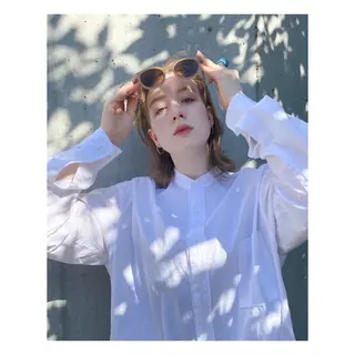 ミディアム カラー 菊池大一 溝の口パーマのヘアスタイル