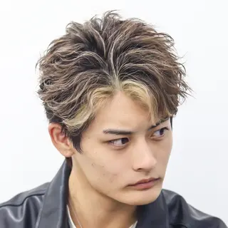 ミディアム カラー パーマ ヘアアレンジ メンズ メンズ特化❤️🔥 RIKU❤️🔥のヘアスタイル