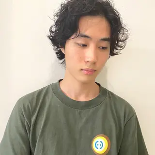 ショート パーマ メンズ 永野 正芳のヘアスタイル