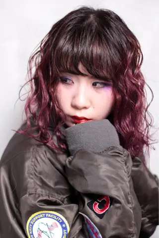 セミロング カラー 松村 崇弘のヘアスタイル