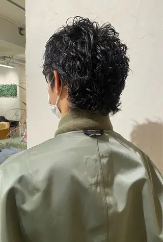 パーマ メンズ 綾香 /透明感カラーのヘアスタイル