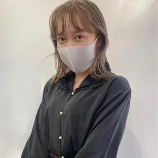 ミディアム カラー デザインカラー🥂 YUKAのヘアスタイル