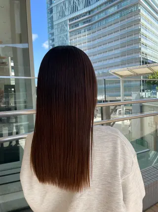 ロング パーマ k-twoたき✨艶感 カラー/美髪矯正のヘアスタイル