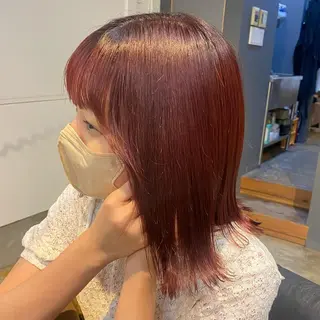 ミディアム 透明感カラー 【問屋町】moe🪿のヘアスタイル