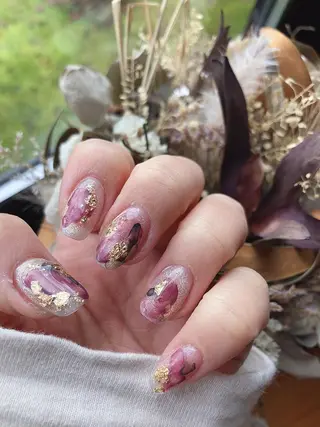 ネイル 𝐴𝑁𝑈𝐸 深爪育成専門サロンのネイルデザイン