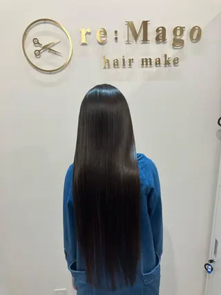 ロング カラー ヘアアレンジ キッズ 関内　髪質改善　特化 re:Magoのヘアスタイル