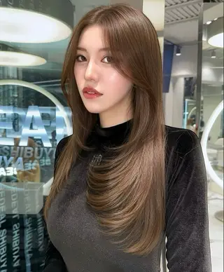 ロング miuru/網紅ヘア 🇨🇳レイヤーのヘアスタイル