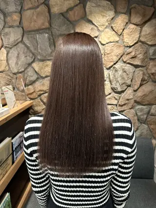 ロング カラー まろやかなベージュ 小池春樹のヘアスタイル