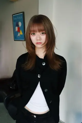 ロング カラー 色落ちまで2度綺麗な ハイトーン⭐️ヨシキのヘアスタイル