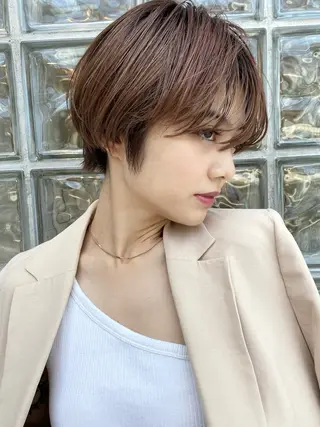 ショート カラー 透明感カラー ももかのヘアスタイル