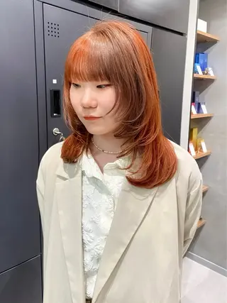 ミディアム カラー 銀座/ハイライト特化 🌿ブリーチ/片山のヘアスタイル