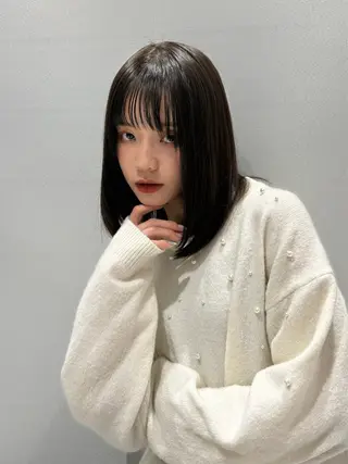 ミディアム 透明感カラー／ 今城愛友花のヘアスタイル