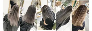 セミロング カラー ルクール柏崎店　山岸 亜依瑠のヘアスタイル
