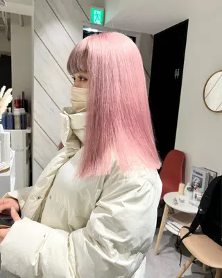 ミディアム デザイン🥇複雑履歴 ハイトーン特化のヘアスタイル