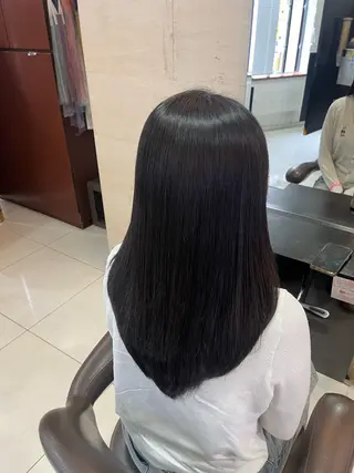 セミロング カラー 縮毛矯正モデル募集 ❤️ྀིHINATAのヘアスタイル