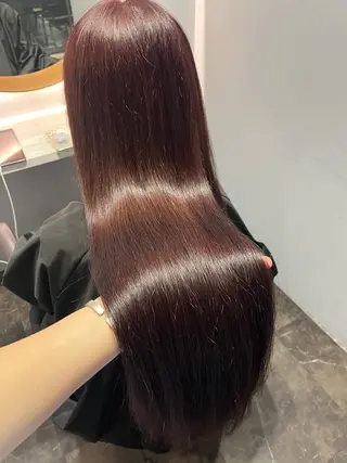 セミロング 韓国ヘア/髪質改善 /艶カラー/sahoのヘアスタイル