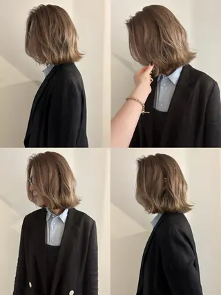 ミディアム 🍑透明感hair ・NENE🍑のヘアスタイル