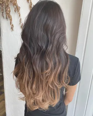 ロング カラー パーマ ヘアアレンジ ネイル 美容室 ソンリエのヘアスタイル