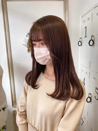 セミロング merc. 福田茜のヘアスタイル