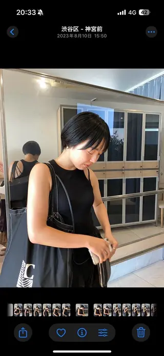 ショート カラー ヘアアレンジ 艶髪/レイヤーカット 🐣misakiのヘアスタイル