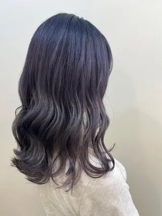 ミディアム 大島 千怜のヘアスタイル