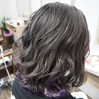 ミディアム カラー HAIR&MAKE AXIS所属・土屋 貴章のヘアスタイル