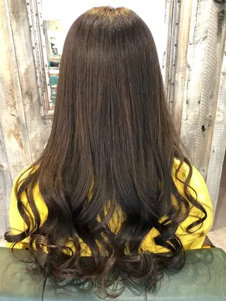 ロング 川野 賢のヘアスタイル