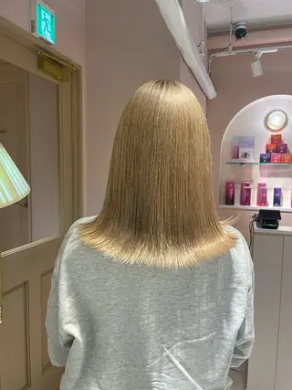 ミディアム マホ/日吉/髪質改善 /レイヤー/ガーリーのヘアスタイル